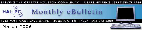 HAL-PC Monthly eBulletin - March 2005