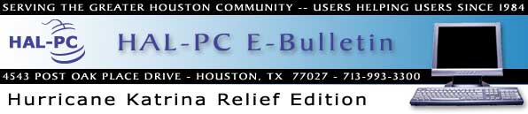 HAL-PC eBulletin - Hurricane Katrina Relief Edition