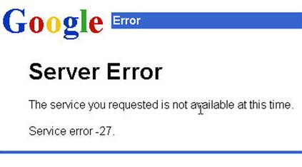 Google Error