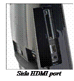 Text Box:           Side HDMI port
