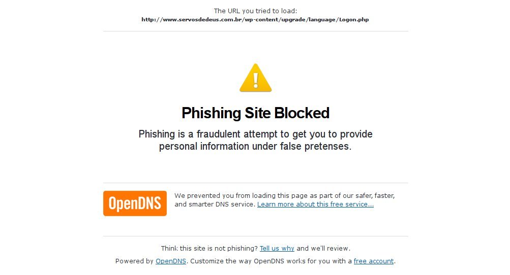 Figure 4: OpenDNS stopped you from going to a site you really don't want to visit.