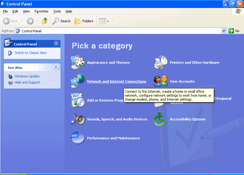 XP Control Panel - Default
