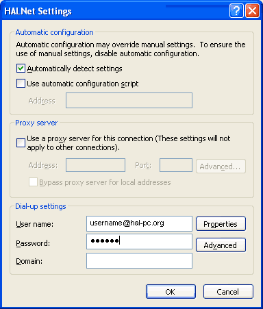 HALNet Settings